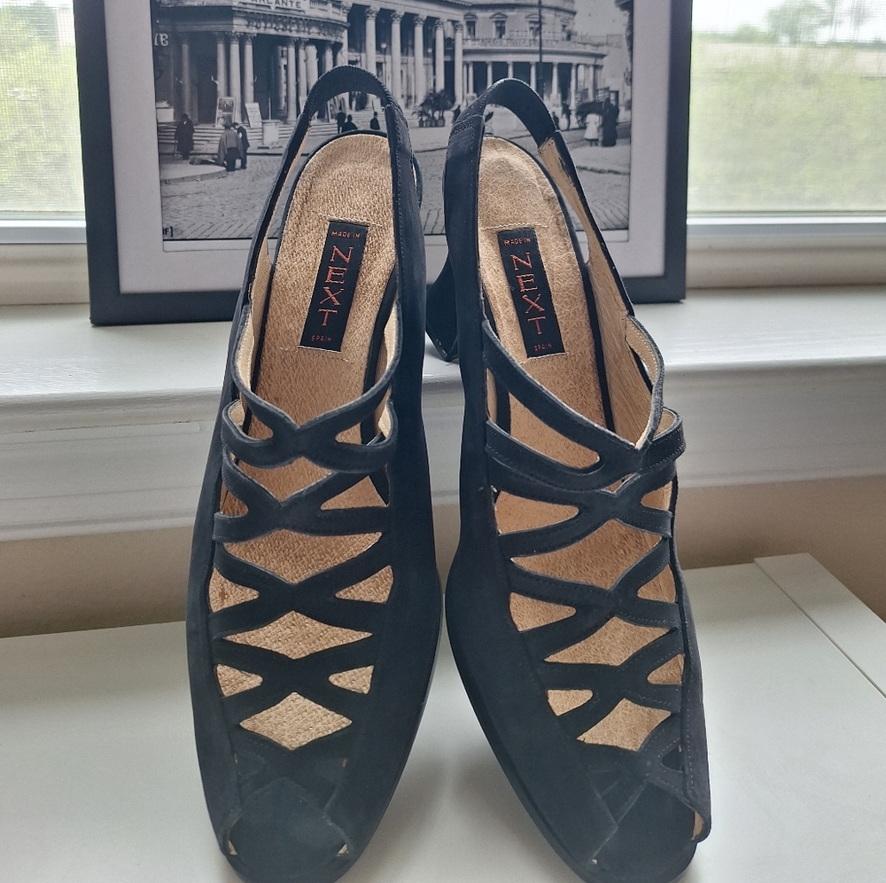 Black Suede 1940 Black Women's Shoes - Picture 2 of 9